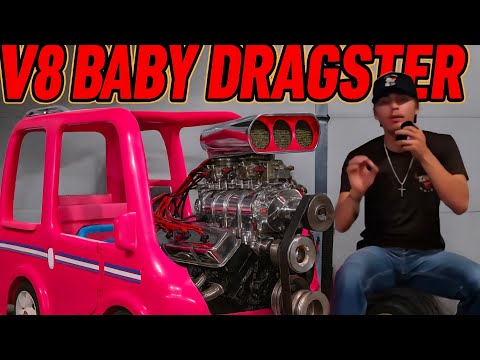 V8 swapping a Barbie car