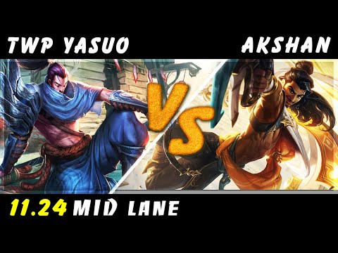 TheWanderingPro - Yasuo vs Akshan MID Patch 11.24 - Yasuo Gameplay