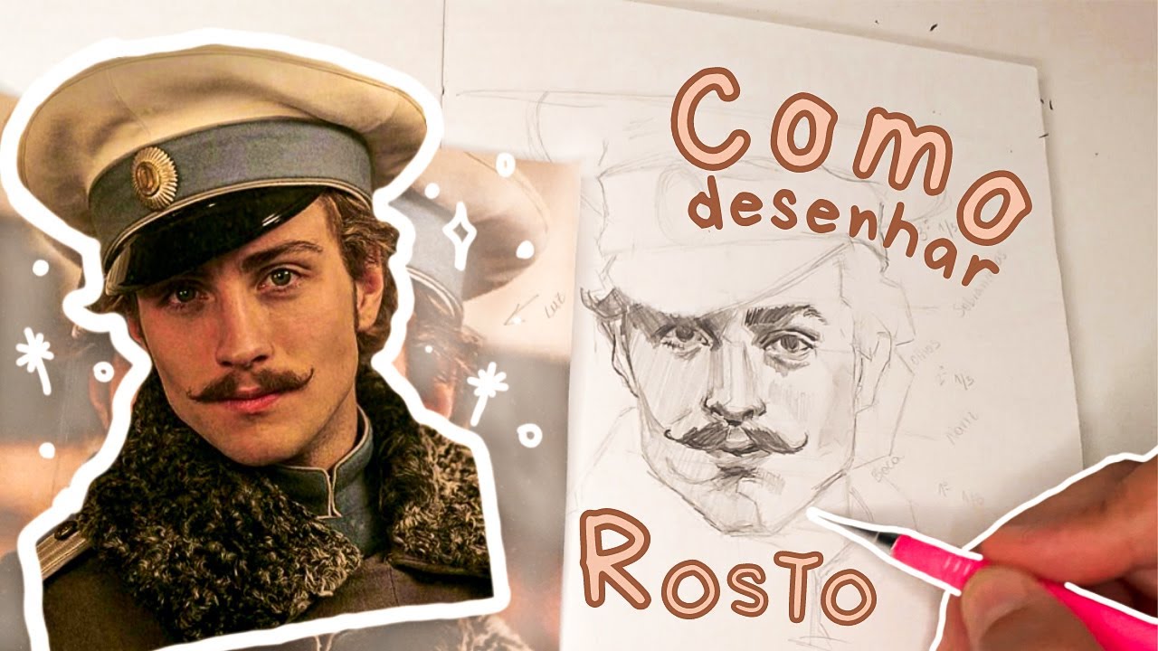 COMO DESENHAR ROSTO usando referência fotográfica 👨🏽‍🦲📷✏ | DescomplicART #1/1
