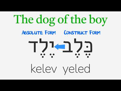 What is the Hebrew Construct Form: Hebrew Basics #19