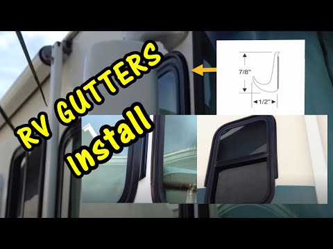 INSTALL EZE RV RAIN GUTTERS AROUND WINDOWS of Motorhome | Trim-Lok Drip Rail