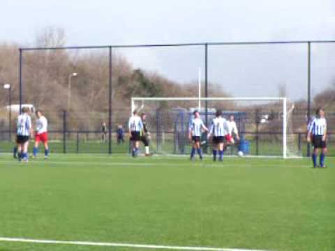 27-03-2010 Quick Boys 4 - Koudekerk 2 Doelpunt Arjen Linstra 0-1