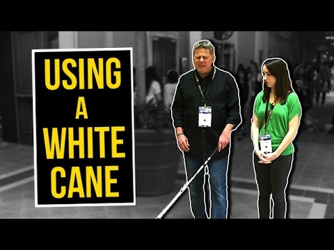 How Blind People Use A White Cane