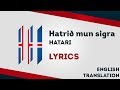 iceland eurovision 2019 hatrið mun sigra hatari lyrics inc. english translation 🇮🇸