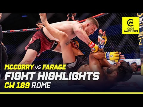 THIS GOT HEATED 🔥 😮  | Paddy McCorry vs. Shuki Farage | CW 189 Rome Fight Highlights