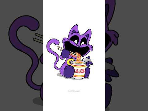 Smiling Critters CatNap & TADC Pomni😊chipi chipi chapa chapa dubi dubi daba daba #shorts #meme