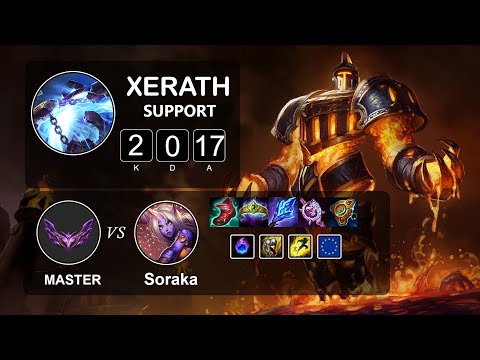 Support Xerath vs Soraka - LOL EUW Master Season 12 Patch 12.1