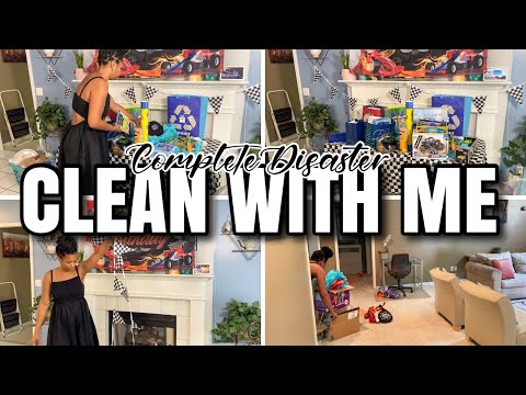 COMPLETE DISASTER CLEAN WITH ME | EXTREME CLEANING MOTIVATION | AFTERPARTY TAKE DOWN | BIRTHDAY MESS