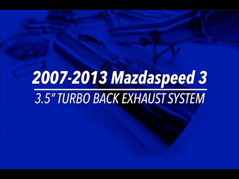 3.5" Turbo Back Exhaust System for Mazdaspeed 3 for 2007-2013