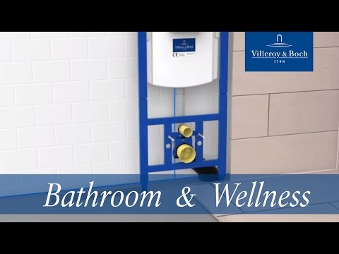Villeroy & Boch ViConnect installatiesystemen WC-bedieningsplaat 300S, Spoeling met 2 hoeveelheden, Black Matt
