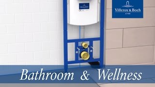 Villeroy & Boch ViConnect installatiesystemen WC-bedieningsplaat 200S, Spoeling met 2 hoeveelheden, Chrome