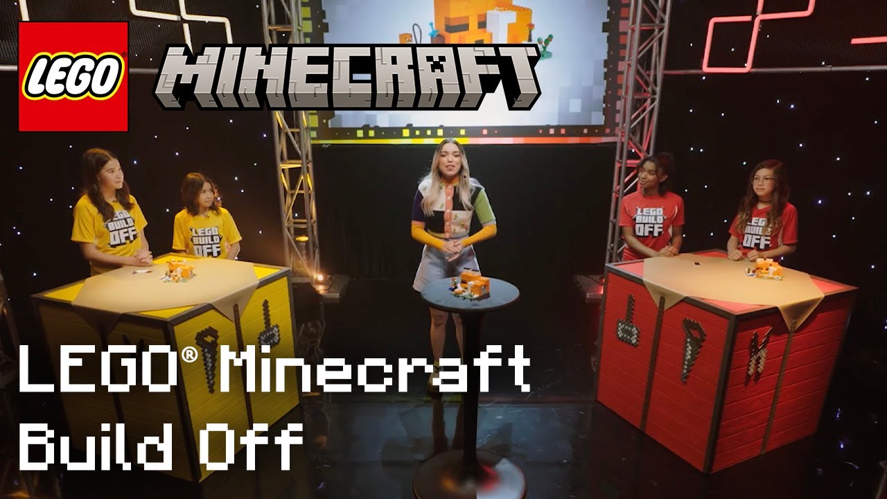 Two Teams Compete In The Ultimate Building Challenge | LEGO® Minecraft™ Build Off