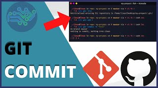 GIT AND GITHUB TUTORIAL: How to GIT COMMIT in Terminal Windows, Linux or Mac | Commit
