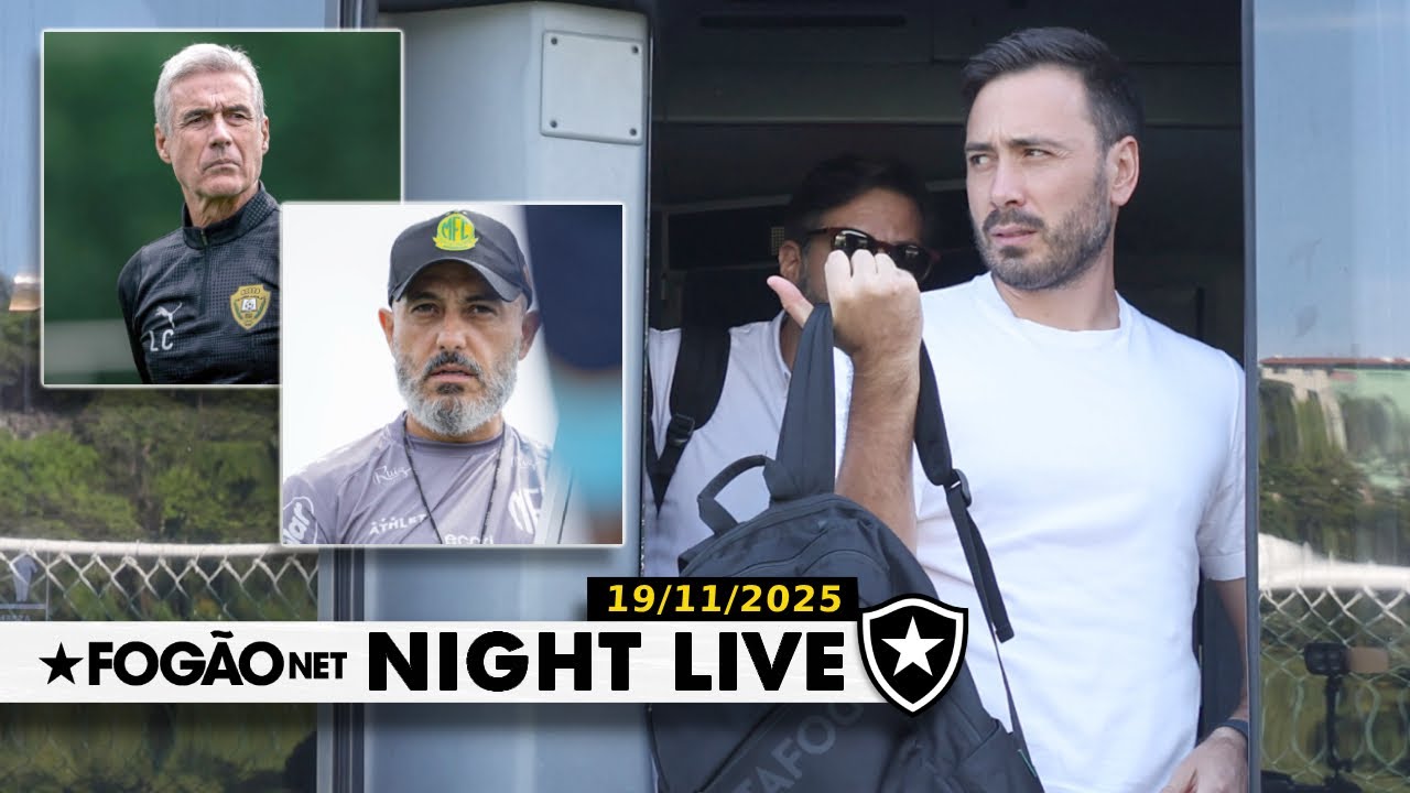 NIGHT LIVE | Davide Ancelotti não deve ficar no Botafogo para 2026; Castro e Guanaes são ventilados