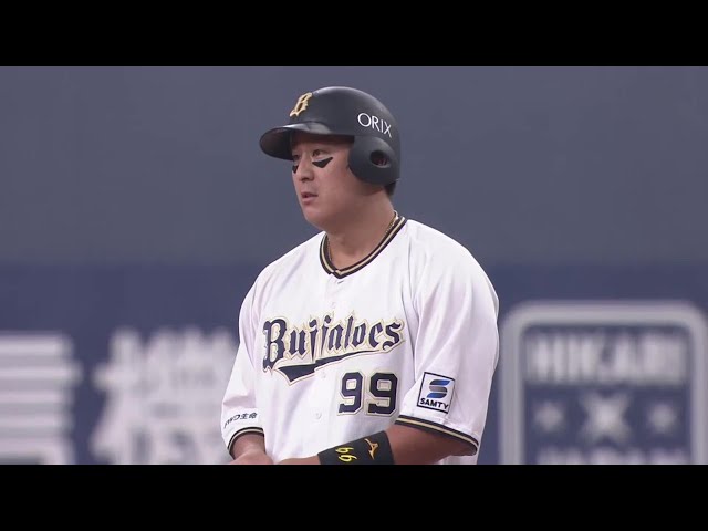 【1回裏】初回のチャンスで一打!!  バファローズ・杉本裕太郎 先制タイムリー内野安打!!  2023年10月9日 オリックス・バファローズ 対 福岡ソフトバンクホークス