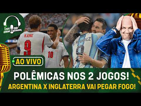 AO VIVO: MAIS UMA POLÊMICA DE ARBITRAGEM PRA ARGENTINA; INGLATERRA MANDA O HAALAND PRA CASA NA COPA