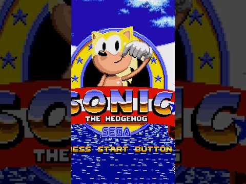 Sonic 1, but SUPER SONIC CAN TAKE DAMAGE?! 😲 Sonic 1 Super Style 😲 Sonic hacks Shorts #sonicshorts