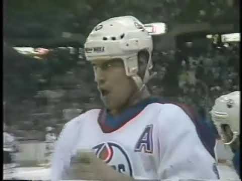 Mark Messier Hit on Perry Berezan  -1988 Clarence Campbell Conference Divisional Final Game 3