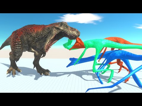 Every Unit against Stickman Self JEB_ (Reptiles and Dinosaurs) - Animal Revolt Battle Simulator