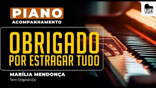 Obrigado por Estragar Tudo (Marília Mendonça) - Acompanhamento no Piano para Cover/Karaoke