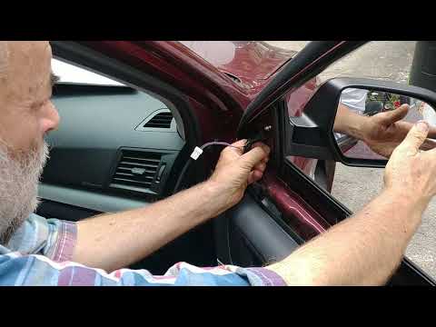 2010 Subaru legacy passenger right, rearview sideview mirror replacement using a 2011