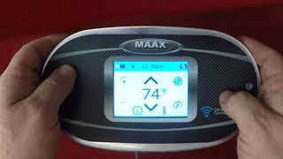 MAAX Spas   Touch Screen Icon Control Panel Programming