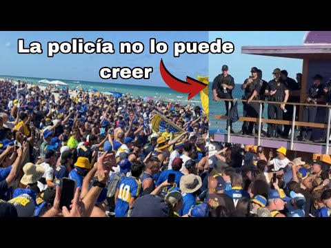 "Así COPO la HINCHADA de BOCA JUNIORS laS playas de MIAMI" Barra: La 12 &bull; Club: Boca Juniors