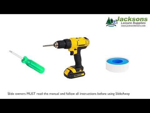 The SR Smith SlideAway swimming pool slide, assembly instructions.