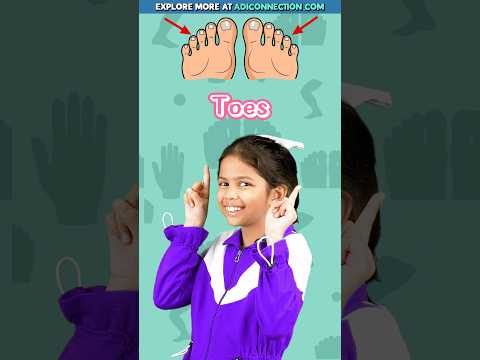 What are these? 👉 Waist, Hips, Legs, Knees | Body Parts for Kids | Adi Connection #shorts