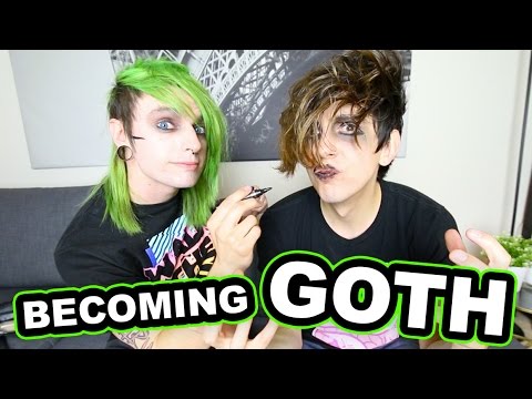 HIPSTER TO GOTH TRANSFORMATION