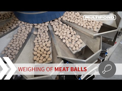 MULTIPOND | Verwiegen von Fleischbällchen | Mehrkopfwaage