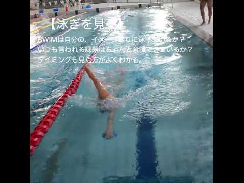 [KCA] ¡Videolección realizada! ¡¿Cuanto más miras, mejor te vuelves?! #Sunfrog Kasugai #Práctica de natación #Video lección #pantalones cortos