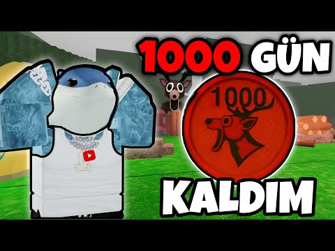8 SAAT ORMANDA 99 GECE OYNADIM 1014 GÜN HAYATTA KALDIM!! - Roblox Ormanda 99 Gece