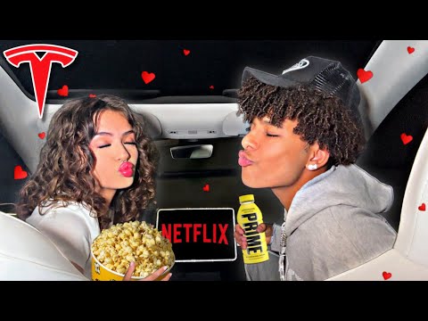 DATE NIGHT IN MY TESLA !! *romantic*