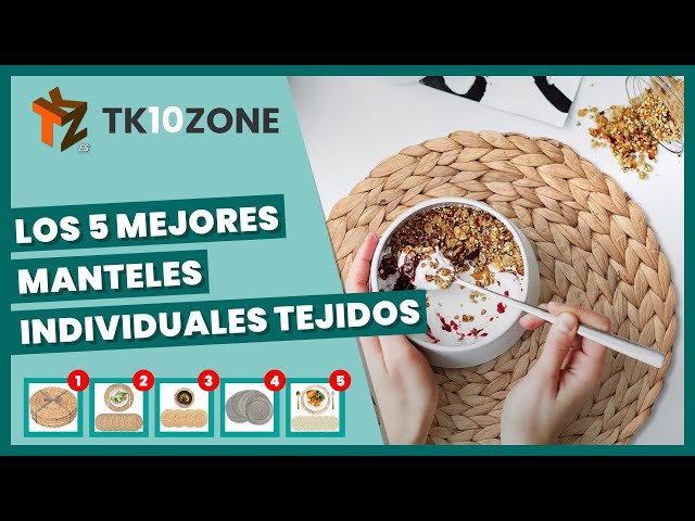 Vídeo relacionado con Manteles Individuales Lavables y Resistentes al Calor, Manteles Individuales y Posavasos de Fieltro, 6 Manteles de Mesa Lavables, 6 Posavasos de Fieltro y 6 Fundas para Cubiertos (Cuadrado)