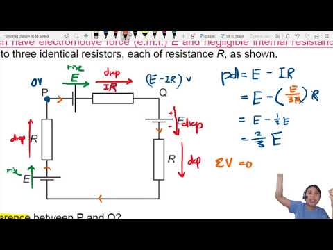 10.1c Ex4 ON17 P13 Q37 Circuit Loop p.d. | AS DC Circuits | Cambridge A Level 9702 Physics