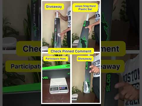 Hard plastic bat Jaspo Giveaway #cricket #trending #bowling #shorts #viralshorts