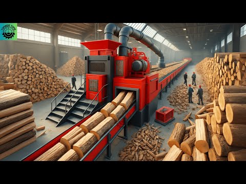 Dangerous Tree Shredder and Wood Chipper crushing machines | Monster Stump Removal Excavator #88