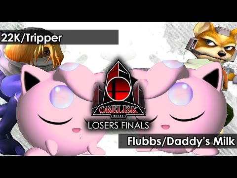 Melee: 22K/Tripper V Flubbs/Daddy's Milk - Obelisk 43 Tournament SSBM