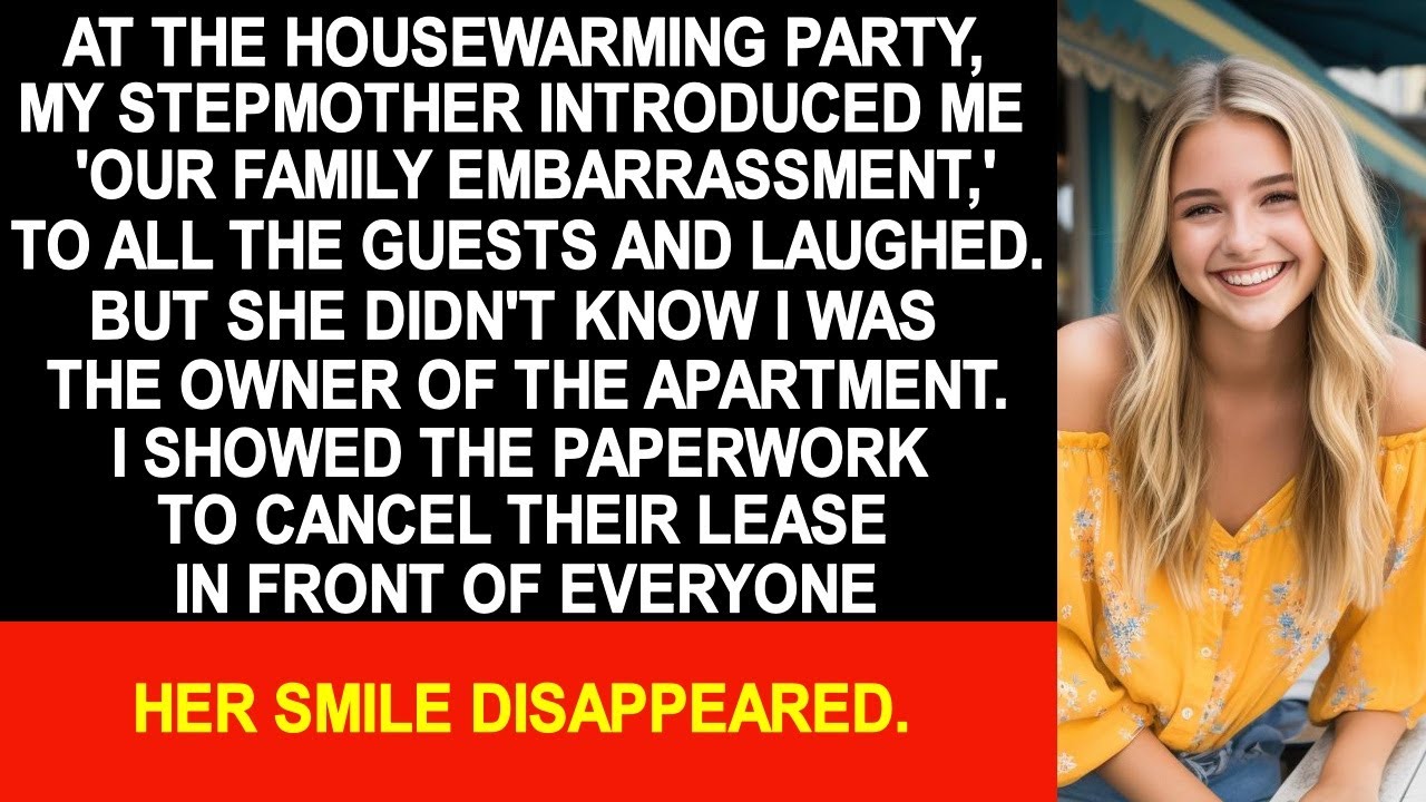 At my brother's housewarming party, Stepmom introduced me as "our family's disgrace."
