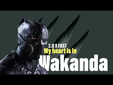 My heart is in Wakanda Black panther song 2 x fast
