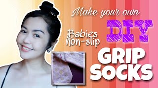 How to Make Your Own DIY Babies Non-Slip Grip Socks | JoymadeYTC