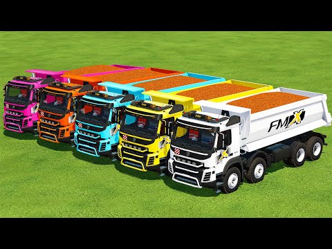 HARVEST, LOAD & TRANSPORT SORGHUM WITH VOLVO HARDOX TRUCKS! Farming Simulator 22