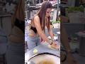 Amazing Beautiful Lady Make Roti Thai Street Food