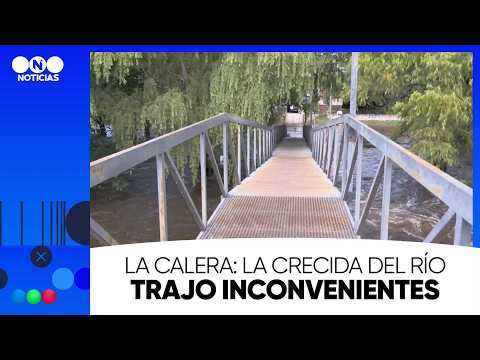 La Calera: la crecida del río trajo inconvenientes