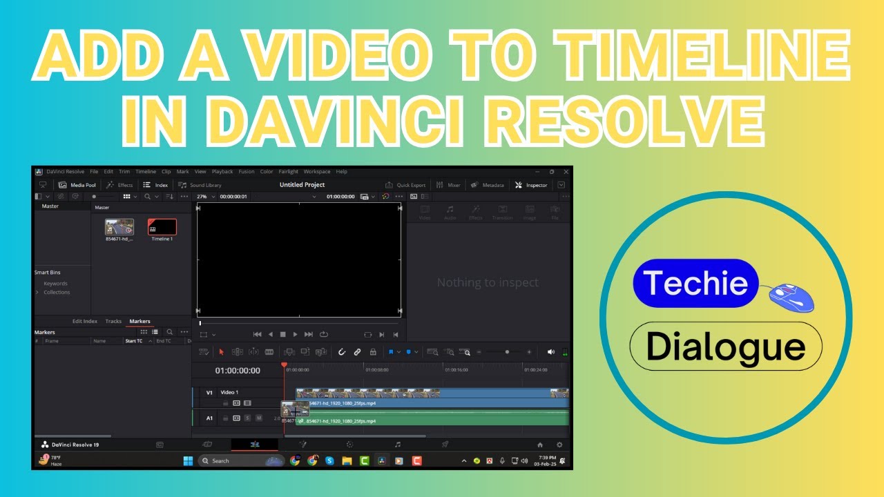 How to Add a Video to the Timeline in DaVinci Resolve - Full Tutorial [2025]
