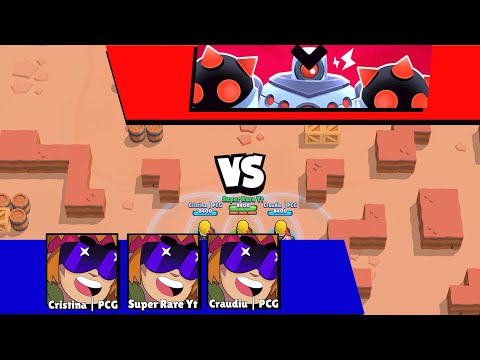 Triple Buster Brawler in Boss Fight !!! Brawl Stars boss fight God Mode