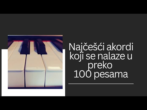 Šta je akord? | Kako se svira akord? | Najčešći akordi u većini pesama