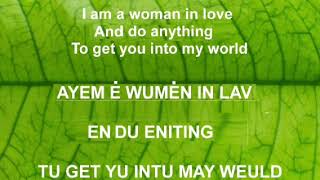 Download lagu WOMAN IN LOVE - Barbra Streisand- Lirik asli   Teks pengucapan dalam Bahasa Indonesia mp3