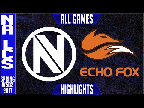Envyus vs Echo Fox Highlights All Games - NA LCS W5D2 Spring 2017 - NV vs FOX All Games